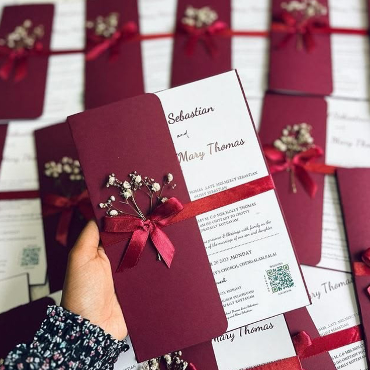 Invitation Card Template Design Ideas for Weddings